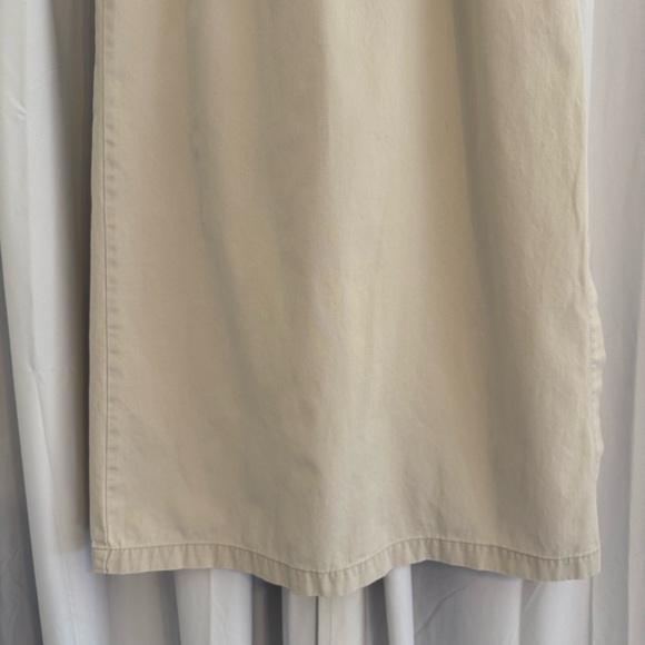 Eddie Bauer Cotton Midi Skirt Side Slit Women’s Size 6 Khaki - Picture 5 of 9